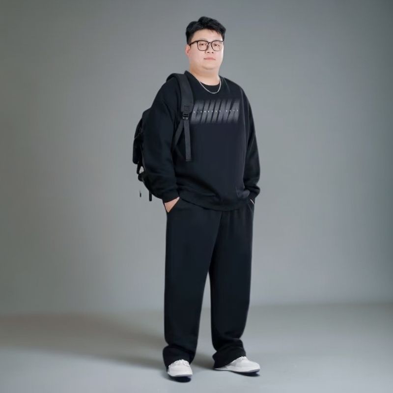 1506/QL-AG6720/P62大码卫衣套装男秋冬男士加肥加大加绒运动服1,男装休闲套装,星座1506