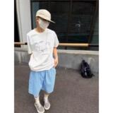 1506/QD11030/P28加大五分袖男t恤夏季薄款宽松大码胖子短袖，男装T恤，星座1506