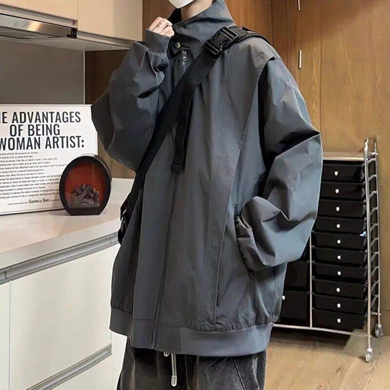 1506/QWT580/P64男士秋百搭棒球领飞行服立领防风抗皱拉链夹克1,男装夹克,星座1506