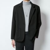 1506/QW140/P72高级感休闲西服套装男士垂感宽松韩版外套2，男装西服套装，星座1506
