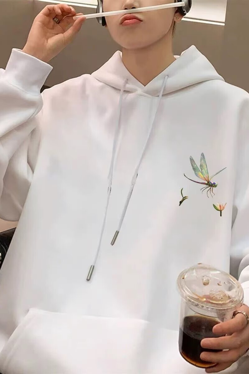 1506/QW8880/P31卫衣男连帽春秋季港风宽松潮牌字母印花百搭外套,女装短外套,星座1506