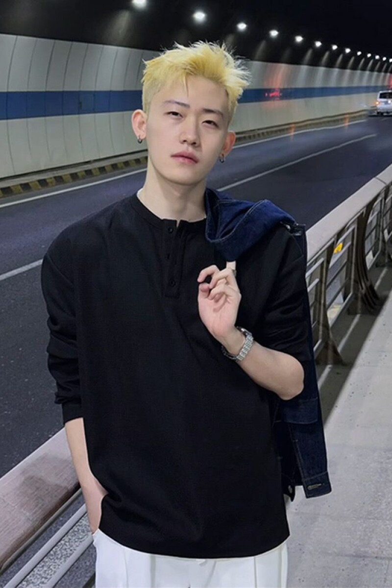 1506/QCX91-10/P29春秋季华夫格卫衣潮牌高级感内搭打底衫1,男装T恤,星座1506