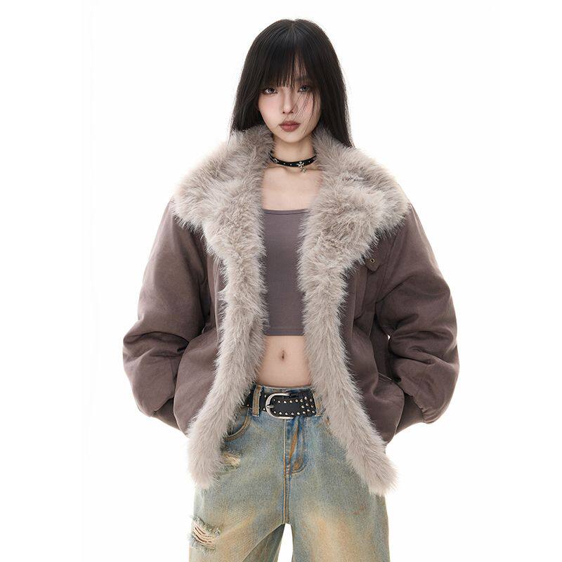 1506/QZSD020/P124座山雕美式毛领连帽棉服外套男冬季中性棉衣女,女装棉衣/棉服,星座1506