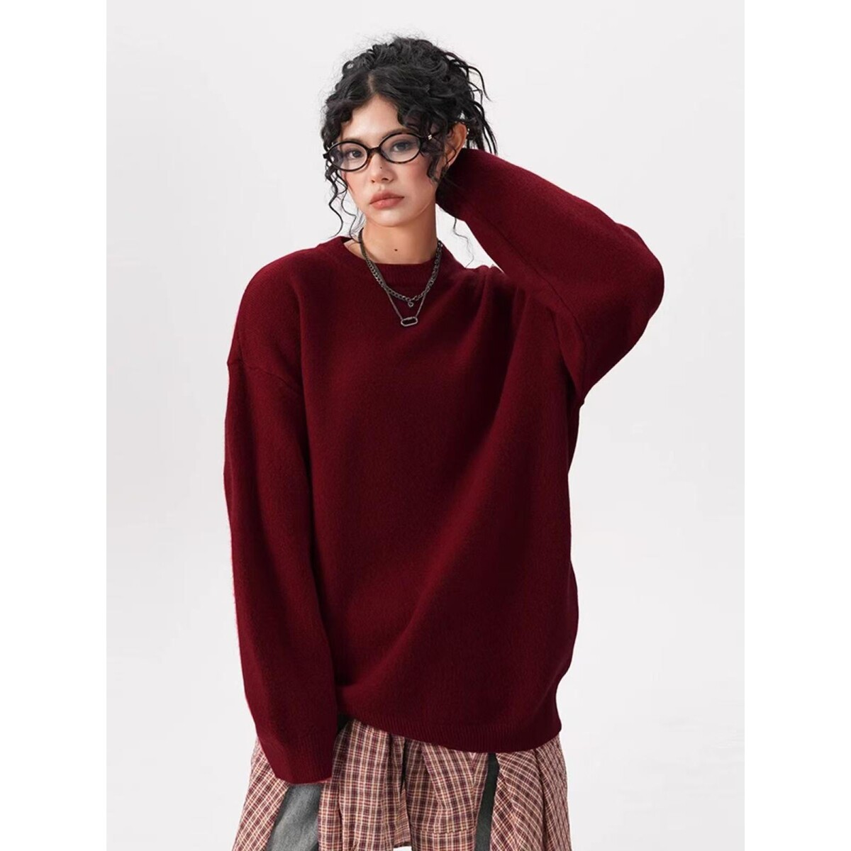 1506/QYM010/P42毛衣男士冬季宽松慵懒风日系复古线衣外套4,男装针织衫/毛衣,星座1506