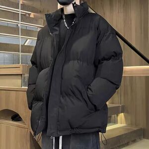 1506/Q5070/P62新款男女秋冬季时尚宽松保暖立领加厚棉服外套2图片