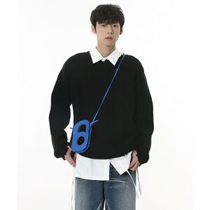 1506/Q50110/P64灰色破坏风毛衣男秋冬季潮牌痞帅慵懒针织打底衫2图片