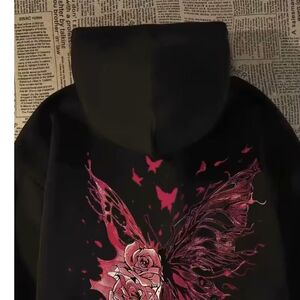 1506/QB250/P39印花秋冬卫衣男春秋季韩版新款圆领宽松上衣2图片
