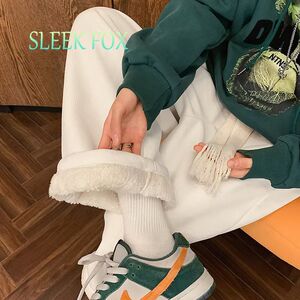 1506/QTY01羊羔绒/P39冬季裤子加绒华夫格男士潮牌休闲运动长裤1图片