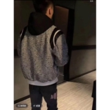 1506/Q77520/P56小香风针织开衫卫衣男秋条纹美式复古夹克外套，男装夹克，星座1506