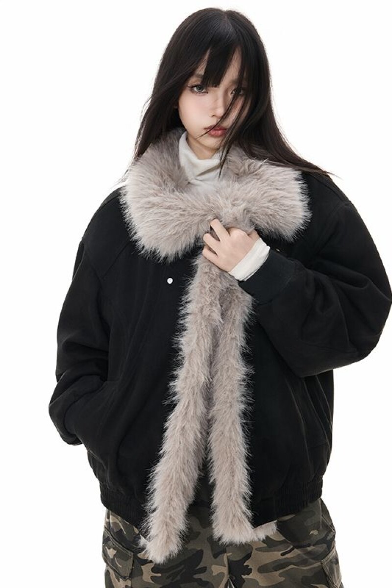 1506/QZSD020/P124座山雕毛领连帽棉服外套男冬季中性加厚棉衣女,女装棉衣/棉服,星座1506