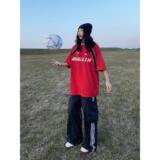 1506/Q30490/P35美式拼接撞色POLO衫足球服插肩袖短袖T恤男女1，男装Polo衫，星座1506