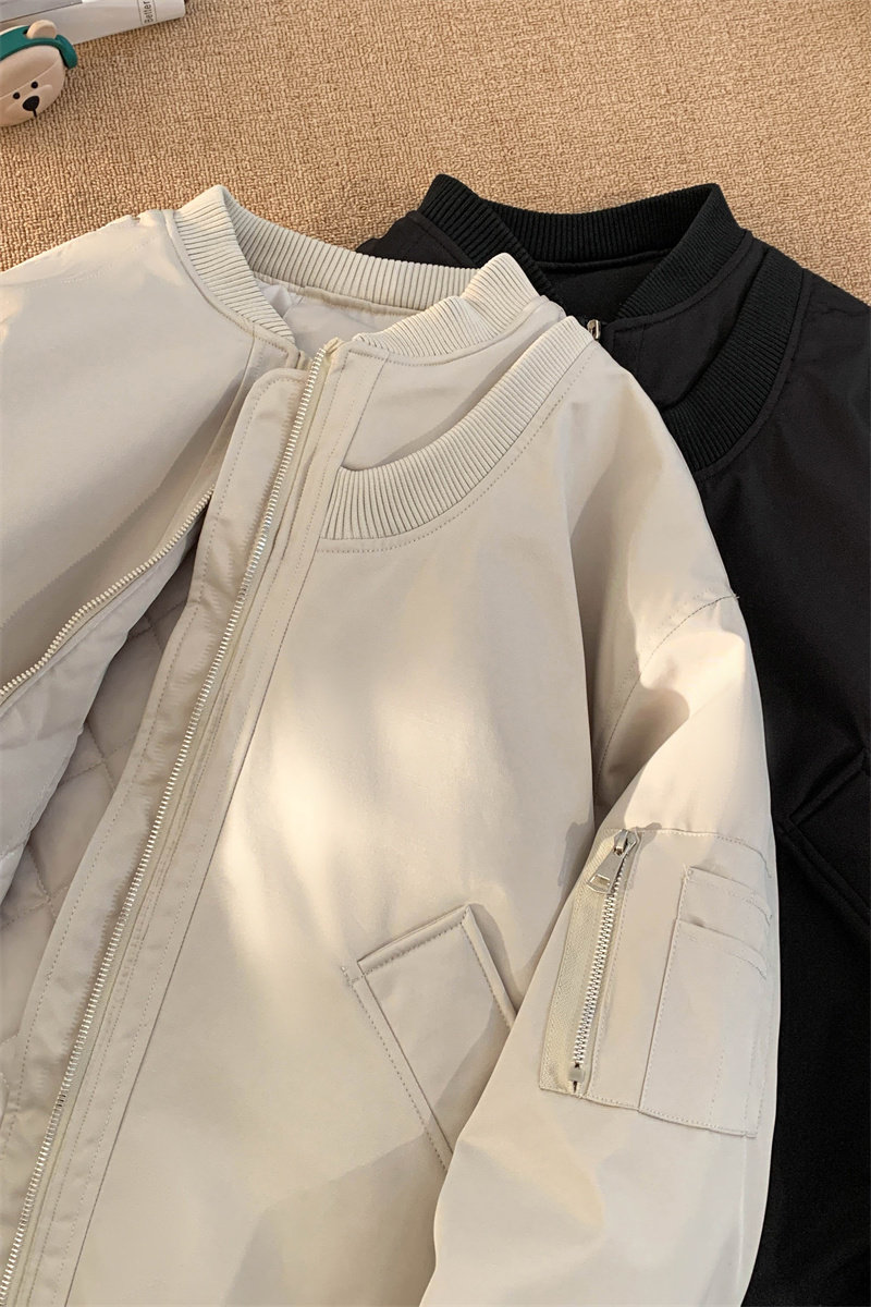 1506/312/P80保暖潮牌宽松夹克高街加厚ins棒球棉衣服外套痞帅2,男装夹克,星座1506