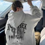 1506/QR80620/P43潮牌卫衣男秋季高街痞帅宽松休闲情侣运动打底衫，男装T恤，星座1506