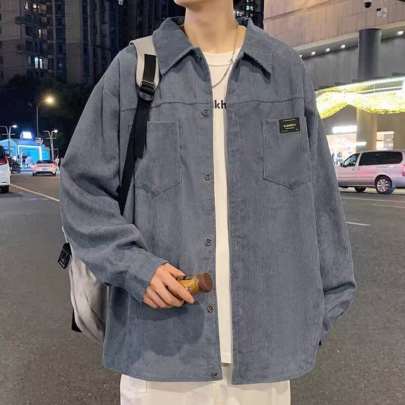 1506/QC350/P37宽松衬衣男生夏季潮流百搭休闲外套,男装衬衫,星座1506