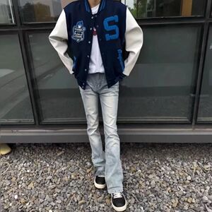 1506/Q85260/P52潮男新款牛仔裤嘻哈ins潮高街潮流痞帅长裤图片