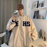 1506/Q6660/P44美式复古棒球服男女春秋季情侣百搭休闲夹克外套1，男装夹克，星座1506