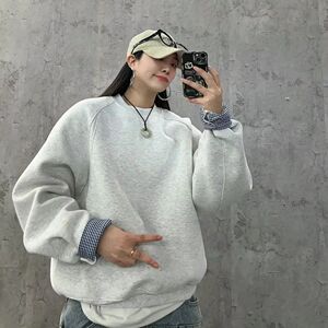 1506/QZ550/P62秋冬卫衣男秋季新款圆领宽松上衣港风潮流潮图片