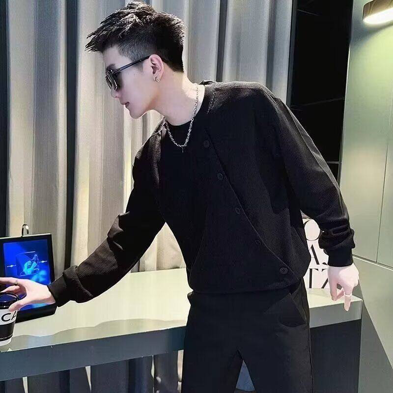 1506/QA0300/P38痞帅卫衣男长袖潮流休闲拼接外套，女装短外套，星座1506