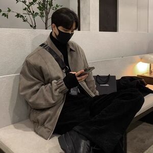 1506/Q73680/P56男士秋冬装夹克外套秋冬季宽松男生棒球服上衣潮1