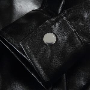 1506/JJ5211/P79春秋季新款男士皮衣外套宽松大码立领夹克上衣图片