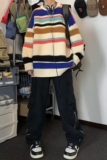1506/Q73280/P47圆领毛衣针织衫男潮牌帅气秋冬季打底衫上衣，男装T恤，星座1506