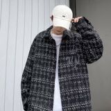 1506/Q77150/P49小香风夹克男潮牌宽松外套秋季休闲百搭上衣潮1，男装夹克，星座1506