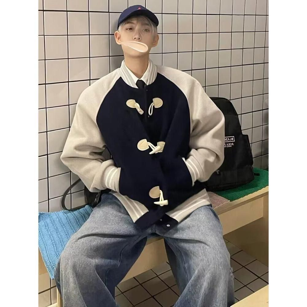 1506/QR-J2030/P69春秋痞帅外套男高街潮牌港风韩版潮流宽松夹克，男装夹克，星座1506
