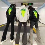 1506/QWY020/P48卫衣男连帽学生宽松大码秋冬季上衣外套2025年潮，女装短外套，星座1506