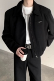 1506/Q76310/P59复古休闲做旧机车外套男短款垫肩立领夹克，男装夹克，星座1506