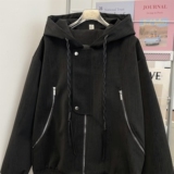 1506/QJ930/P89卫衣男连帽春秋季港风宽松潮牌字母印花百搭外套1，女装短外套，星座1506