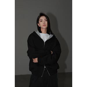 1506/QF330/P56重磅潮牌春秋卫衣男女美式复古廊形情侣连帽衫2图片