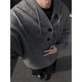 1506/QY790/P59冬季加厚慵懒风毛衣重磅内搭卫衣外套1，男装针织衫/毛衣，星座1506