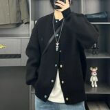 1506/QY760/P64潮流慵懒风针织开衫百搭圆领长袖2，男装卫衣，星座1506