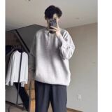 1506/Q2220/P44秋冬新款开衫毛衣美式复古V领针织衫男纯色外套1，男装针织衫/毛衣，星座1506
