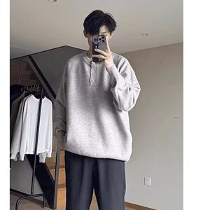1506/Q2220/P44秋冬新款开衫毛衣美式复古V领针织衫男纯色外套3,白色短款呢子外套搭配什么裤子图片