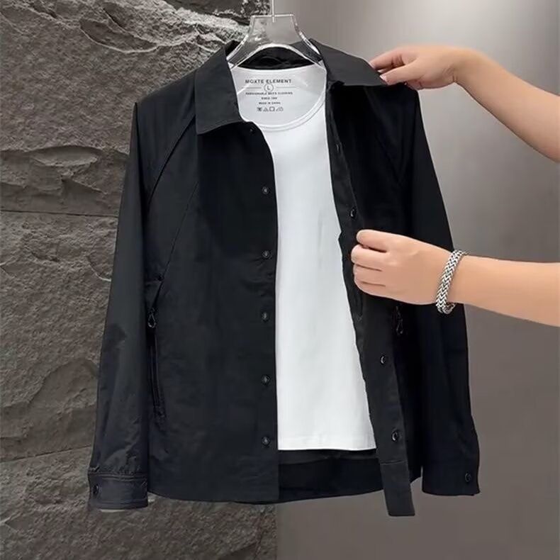 1506/QS80900/P70秋季新款时尚薄款衬衫男百搭高品质韩版夹克2,男装夹克,星座1506