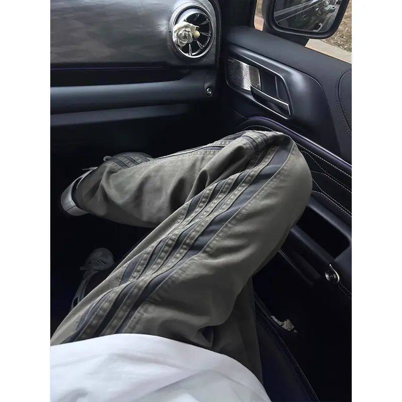 1506/QY420/P38新款宽松休闲裤男韩版潮流百搭裤子拖地长裤2,男装休闲裤,星座1506