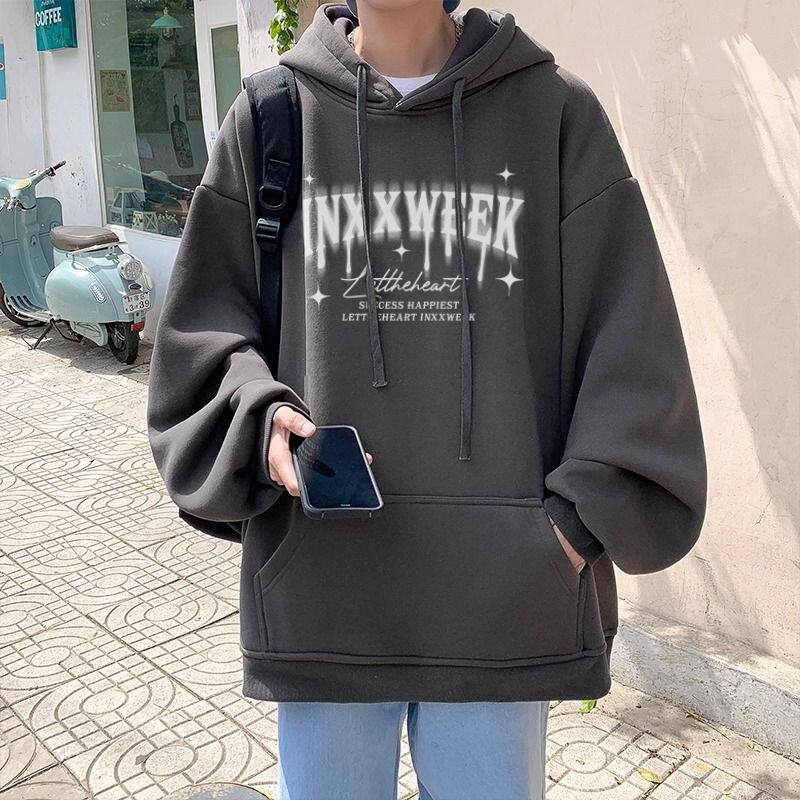 1506/QR80620/P43潮牌卫衣男秋季高街痞帅宽松休闲情侣运动打底衫，男装T恤，星座1506