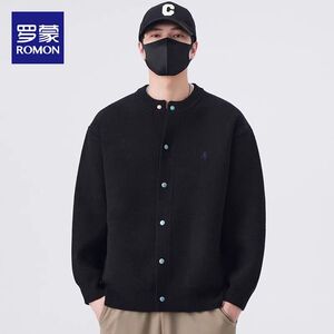 1506/QY760/P64绿松石棒球服新款针织开衫夹克加厚上衣2图片
