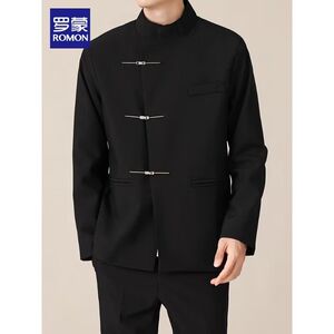 1506/QZS060/P59帅气宽松港风西装外套男春秋百搭休闲西服潮图片