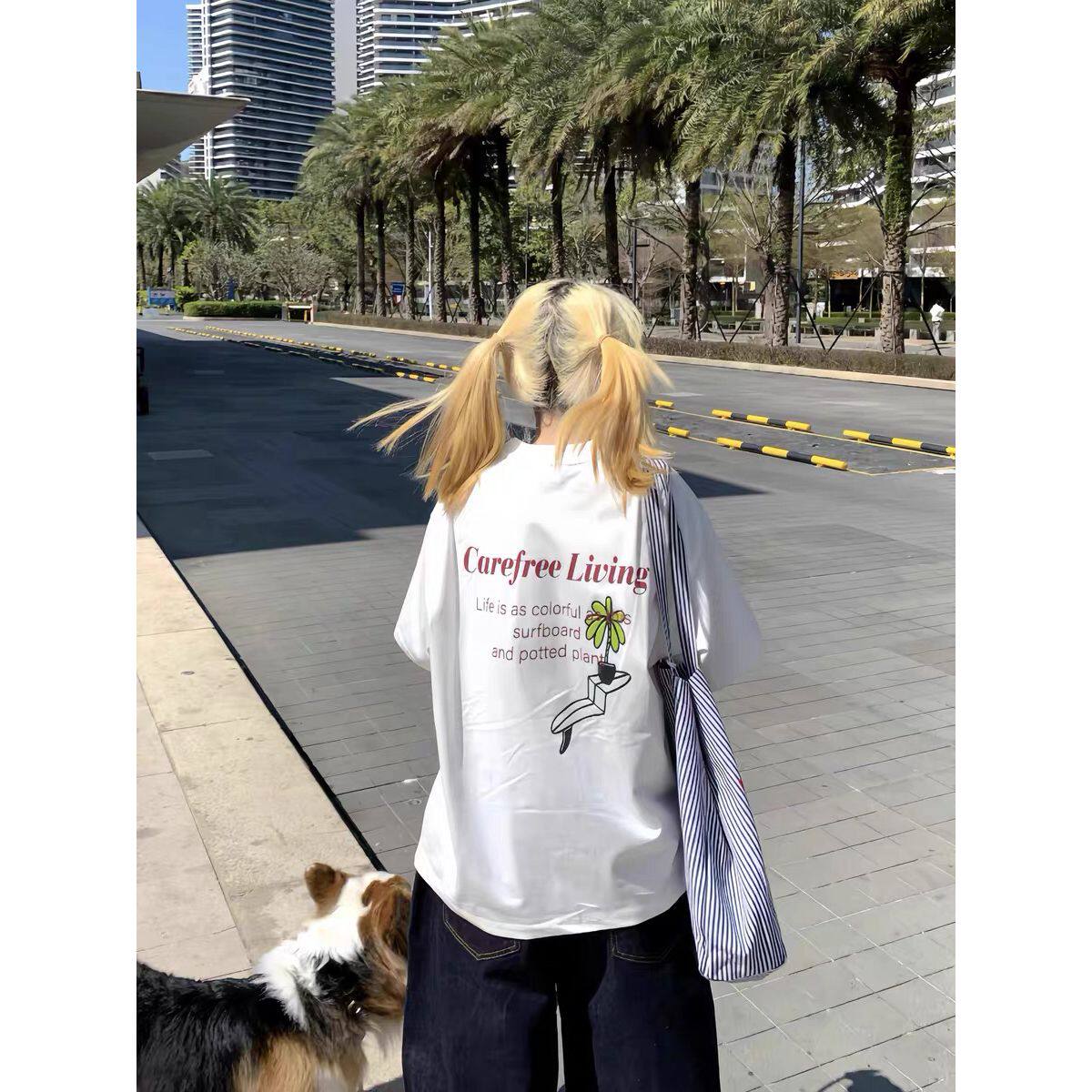 1506/QD1040/P33短袖高质量白色2025年oversize小众cityboy潮T恤,男装T恤,星座1506