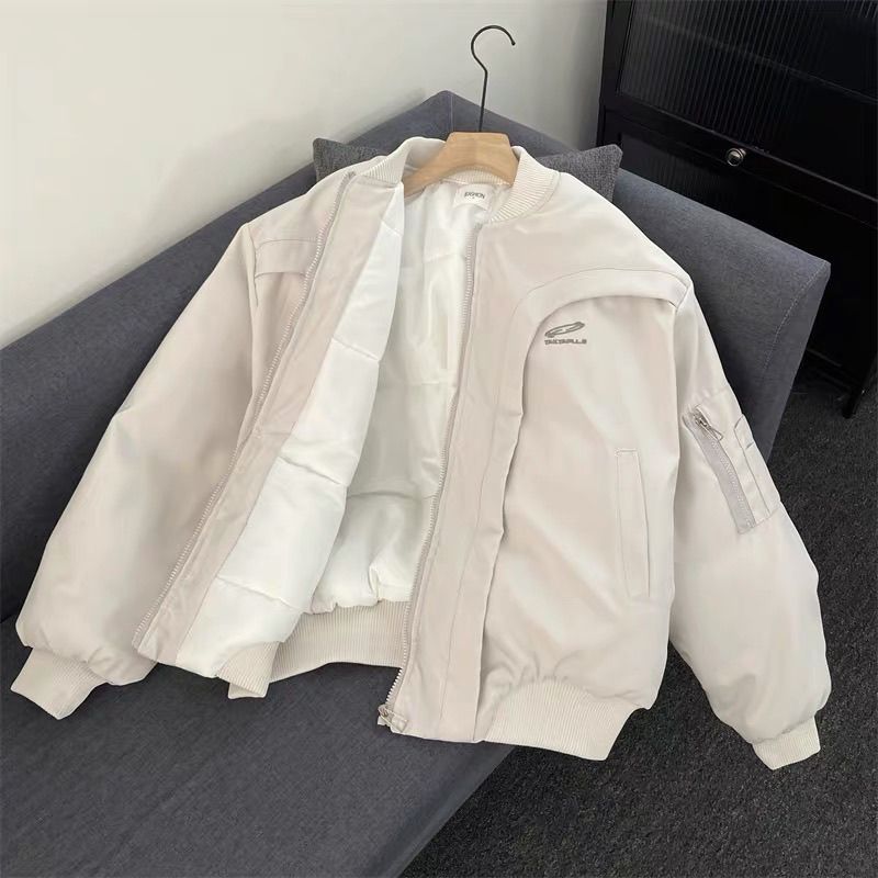 1506/QA380/P103解构美式飞行员棉服男冬季棒球服棉衣外套1,男装棉衣,星座1506