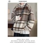 1506/Q8450/P46圆领毛衣针织衫男潮牌帅气秋冬季打底衫1，男装T恤，星座1506