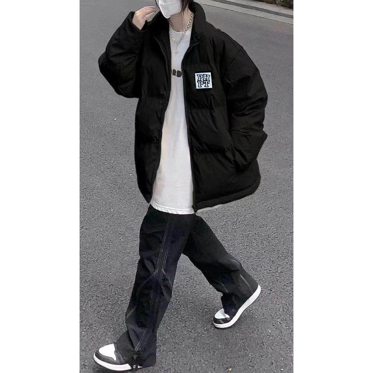 1506/Q6660/P60【魔术贴款】立领短款羽绒棉服女冬2025年学生情侣,男装棉衣,星座1506