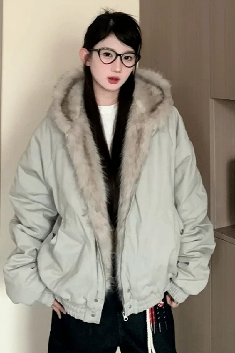 1506/Q86130/P90潮座山雕毛绒连帽棉服男女2025冬季加厚棉衣1,男装棉衣,星座1506