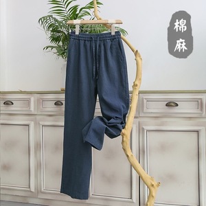 1506/C2裤/P15风裤子男夏薄款休闲裤棉麻男裤长裤宽松直筒裤3图片