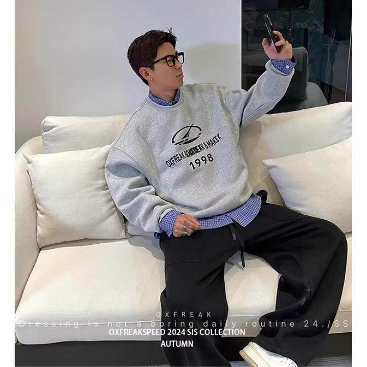 1506/QBK237薄款0/P28秋冬新款美式高街潮牌圆领印花卫衣男,男装卫衣,星座1506
