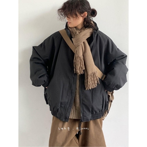 1506/QJ560/P73立领棉服冬季加厚保暖复古宽松百搭棉衣外套1图片