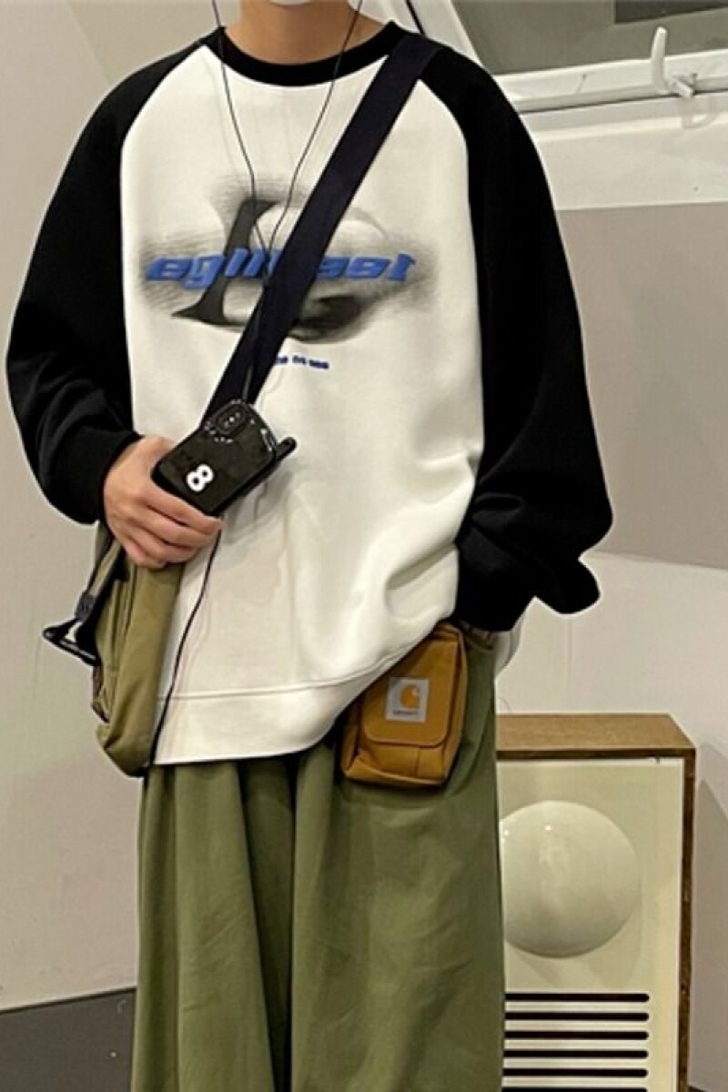 1506/QL390/P42百搭日系文艺慵懒流行卫衣原宿潮流新款2025年,男装卫衣,星座1506
