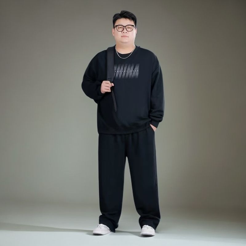1506/QL-AG6720/P62大码卫衣套装男秋冬男士加肥加大加绒运动服1,男装休闲套装,星座1506